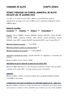 18-01-2022 Réunion du conseil municipal