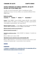 18-10-2022 Réunion du conseil municipal