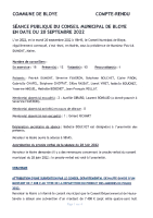 20-09-2022 Réunion du conseil municipal