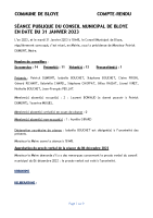 31-01-2023 Réunion du conseil municipal