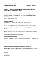 10-02-2026 Réunion du conseil municipal