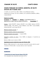 10-03-2026 Réunion du conseil municipal